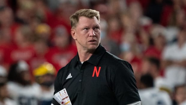 Scott Frost 4Q 2021 Michigan USATSI_16927569 cropped